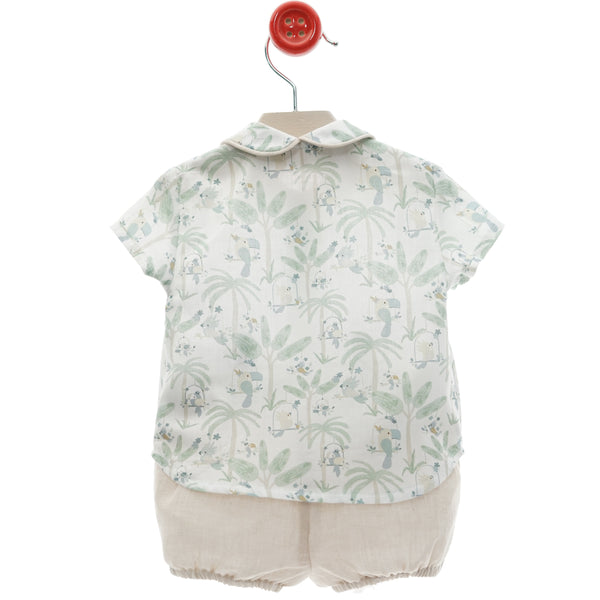 Conjunto Niño Bali - Verde Empolvado