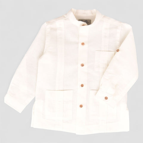 Guayabera Lino - Blanca