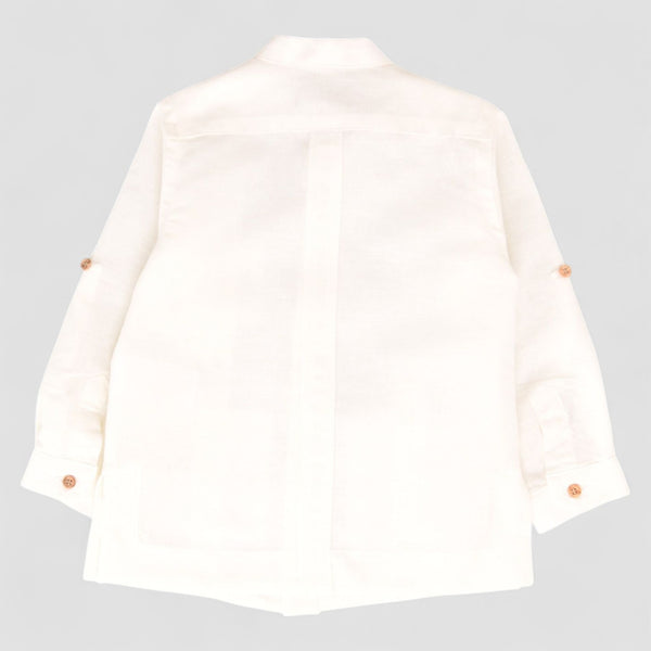 Guayabera Lino - Blanca