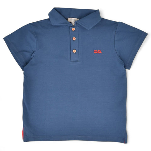 Polo Básico Punto - Azul Denim