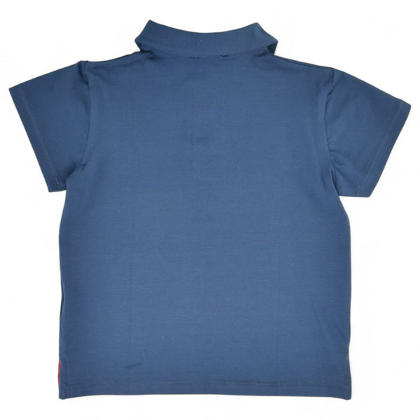 Polo Básico Punto - Azul Denim
