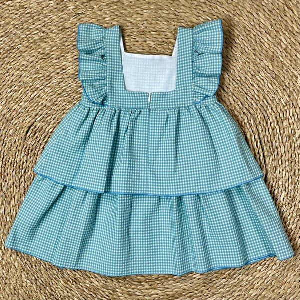 Vestido Zahara Cuadros Verde