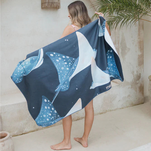 Toalla Playera de Microfibra - Mantarayas