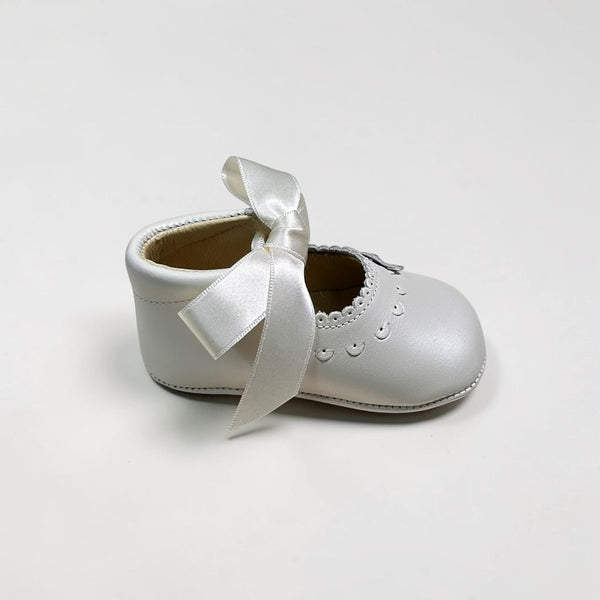Zapatos Bautizo Nacarado - Beige