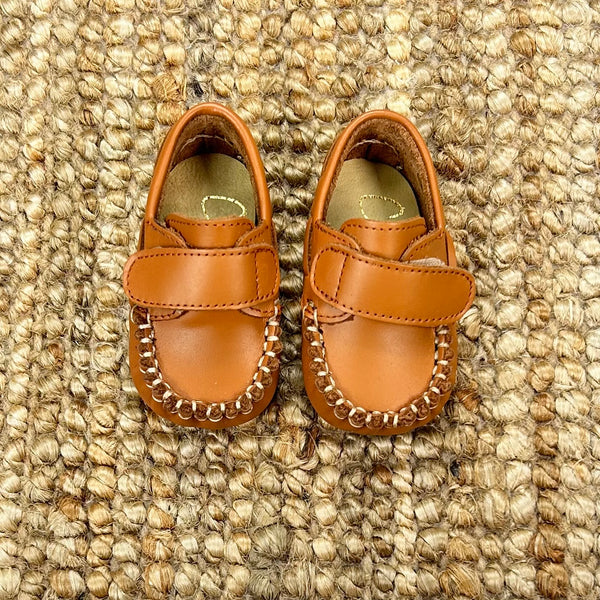 Mocasines Velcro Cuero