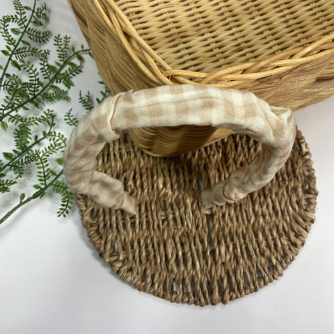 Vincha Dura Scrunchie - Vichy Safari