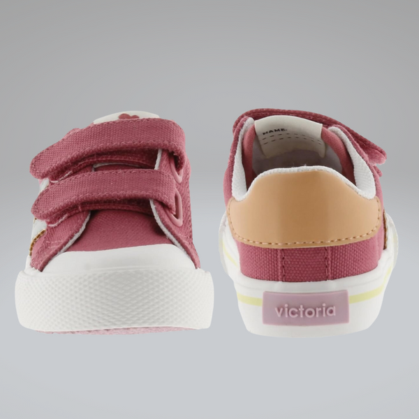 Zapatillas Doble Velcro Tiras- Fresa