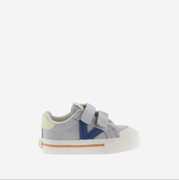 Zapatillas Tribu Tiras Lona - Gris