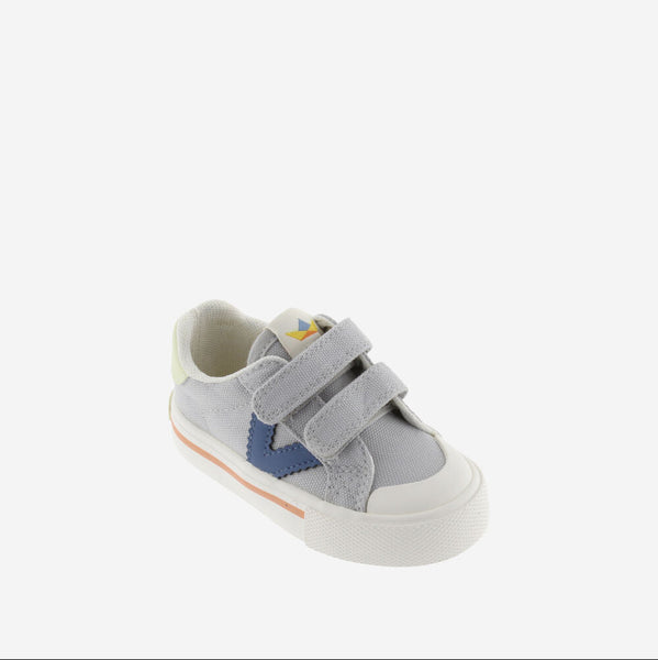 Zapatillas Tribu Tiras Lona - Gris