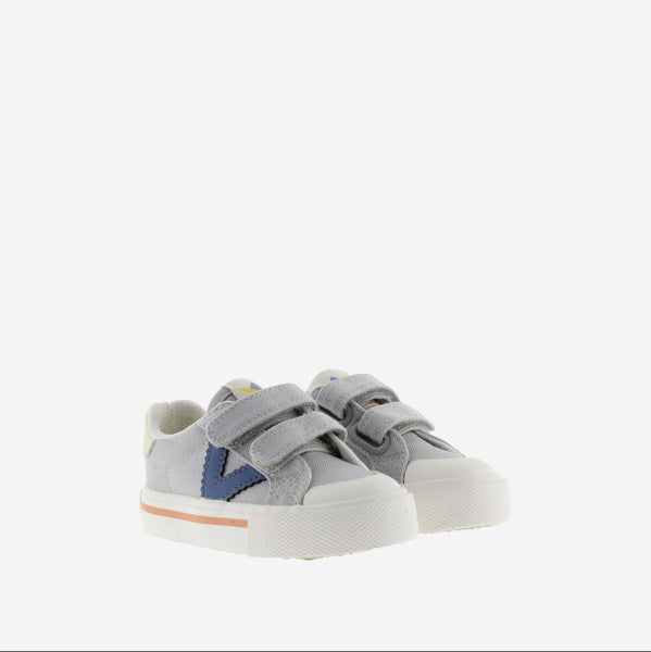 Zapatillas Tribu Tiras Lona - Gris