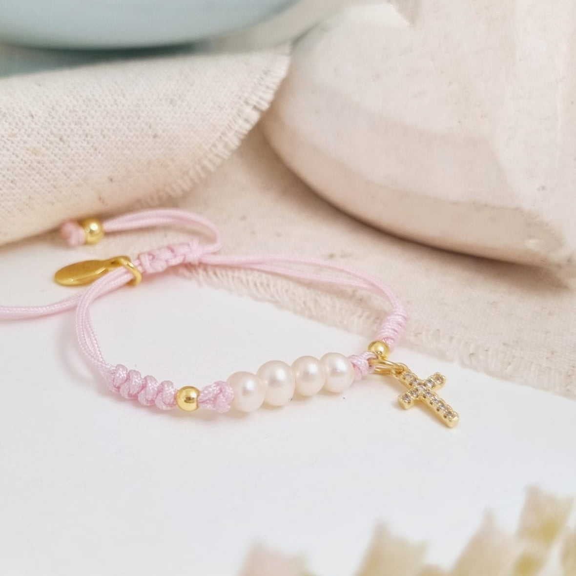 Brazalete - Blessing Cruz Rosado