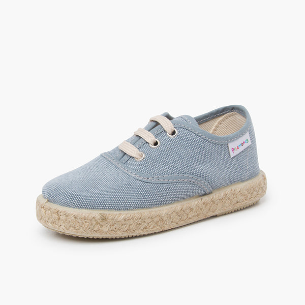Zapatillas Lona Cordones - Océano