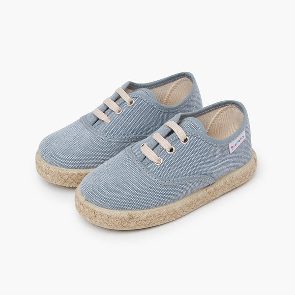 Zapatillas Lona Cordones - Océano