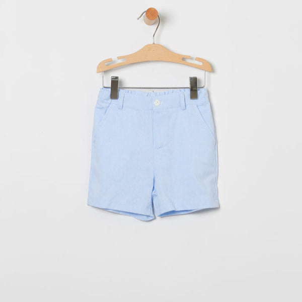 Conjunto Niño Camisa Rayas Nimes - Celeste