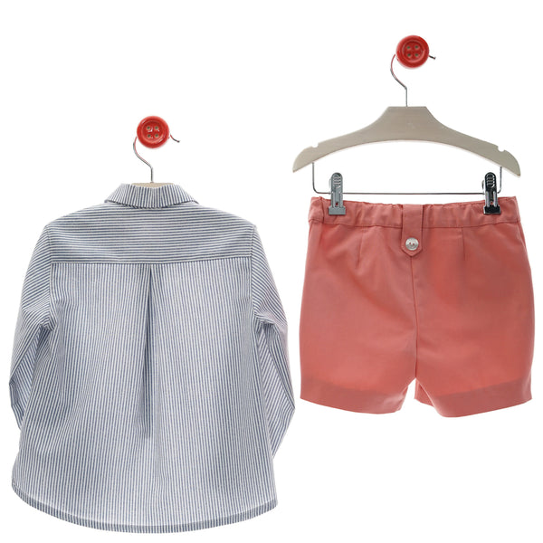 Conjunto Niño Bermuda Bora Bora - Coral