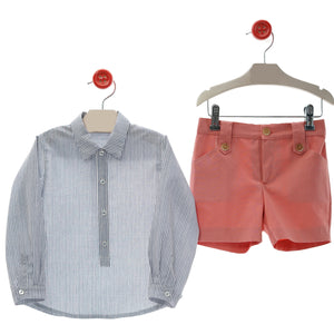 Conjunto Niño Bermuda Bora Bora - Coral