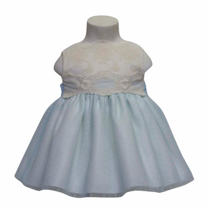 Vestido Encaje Azul Añil
