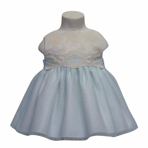 Vestido Encaje Azul Añil