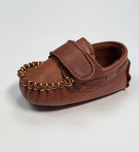 Mocasines Velcro Bebé - Marrón