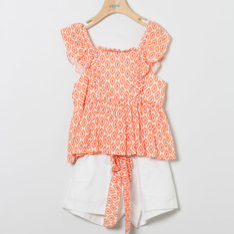 Conjunto Niña Kenia - Naranja