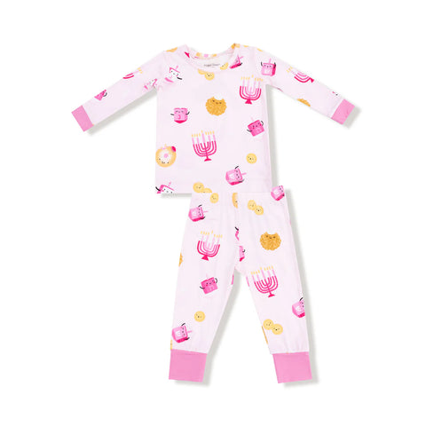Pijama Hanukkah Rosado