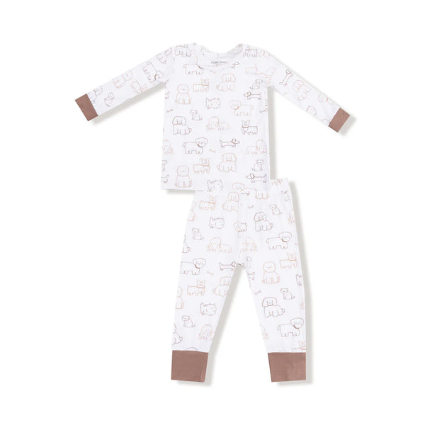 Pijama Cachorros Neutrales - Blanco