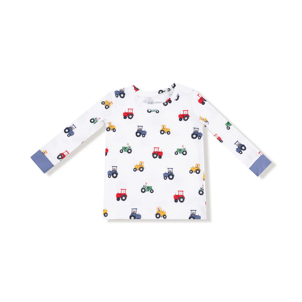Pijama Mini Tractores - Blanco