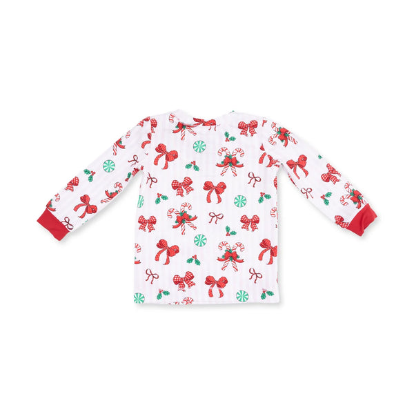 Pijama Manga Larga Navidad - Lazos & Candy Canes