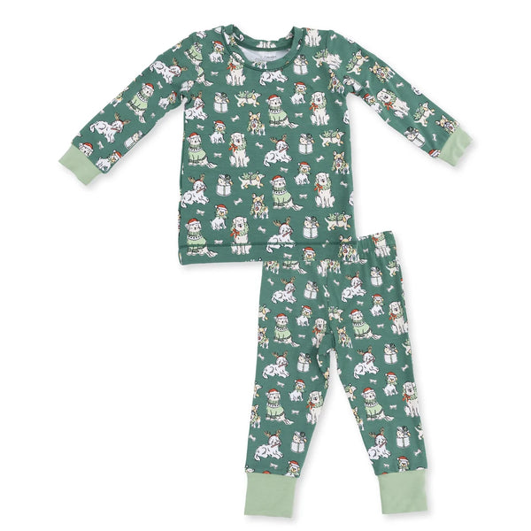 Pijama Manga Larga Navidad - Perritos Navideños
