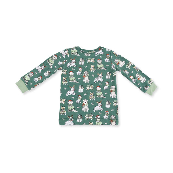 Pijama Manga Larga Navidad - Perritos Navideños