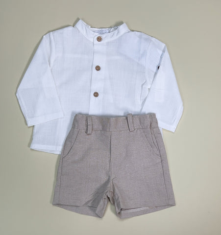 Conjunto Bebé Bermuda 2 Piezas Palermo - Tostado