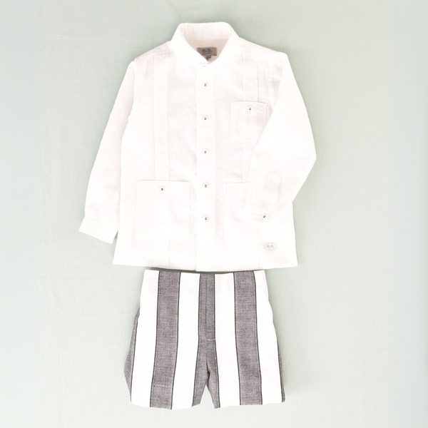Conjunto Niño Rayas Negras
