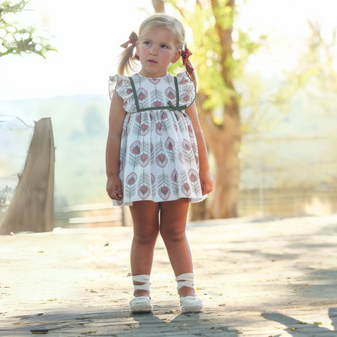 Vestido Estampado Bebé - Verde