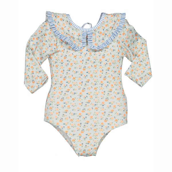 Vestido de Baño Manga Larga - Flores