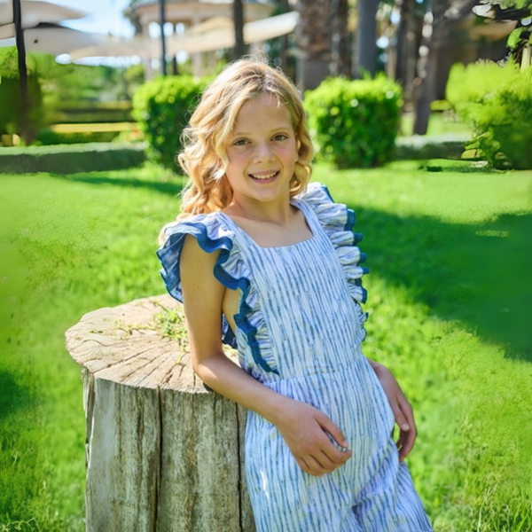 Mono Niña Étnico Azul