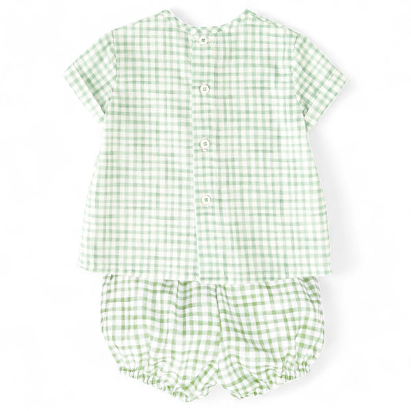 Conjunto Niño Vichy - Verde