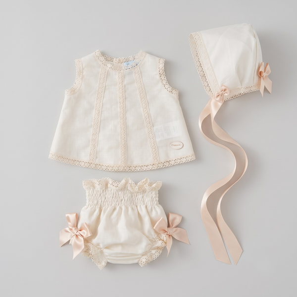 Chambrita Lino - Crema