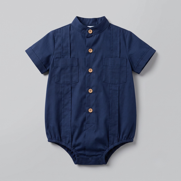 Pelele Niño Fil a Fil - Azul Marino