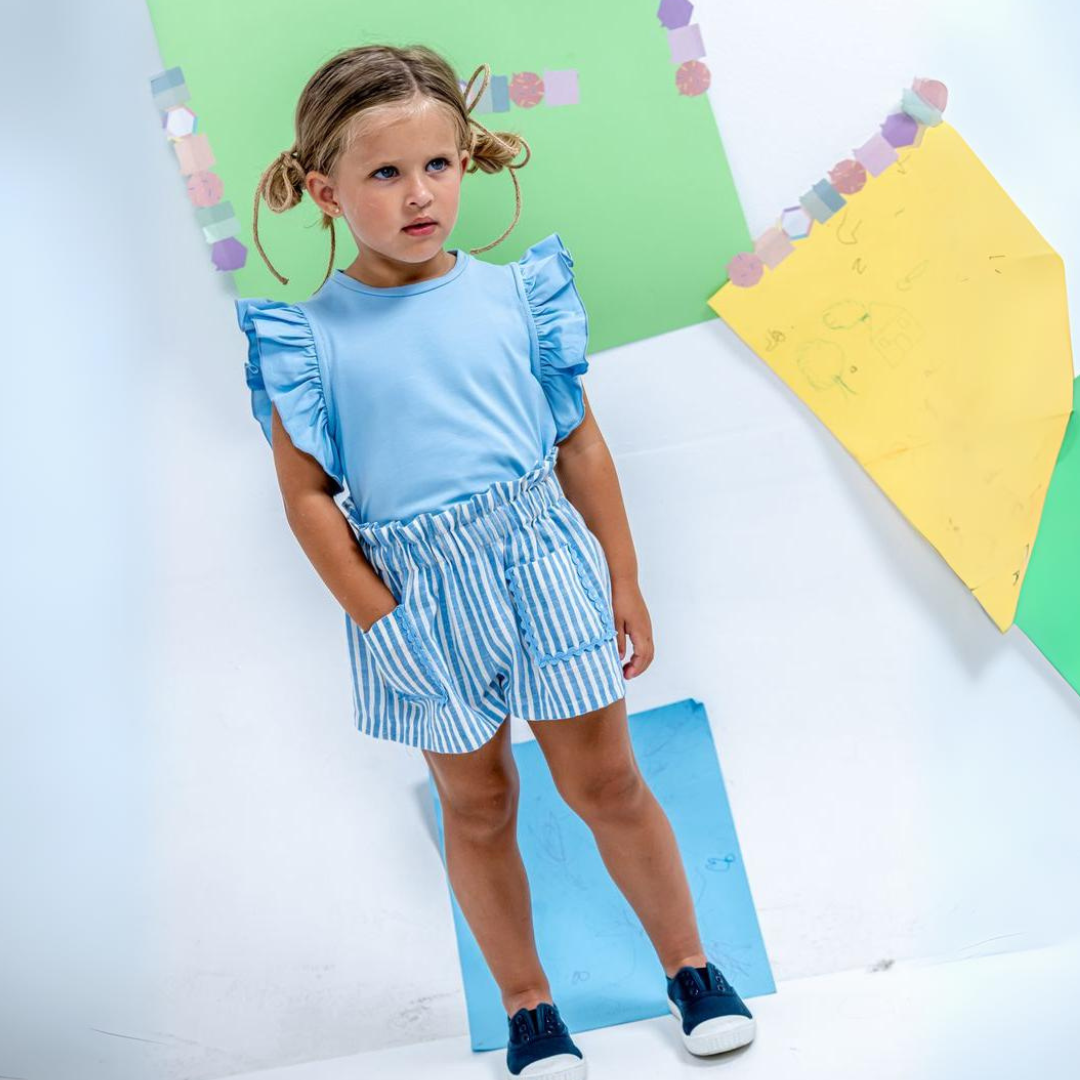 Conjunto Short Celeste