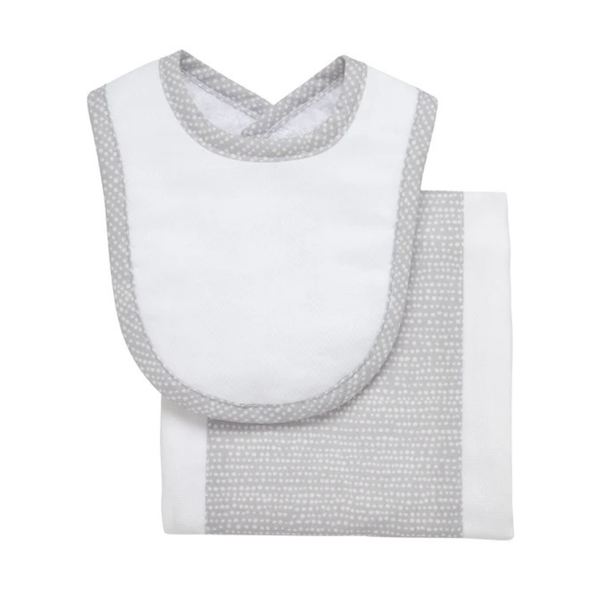 Set de Babero & Sacagas - Gris