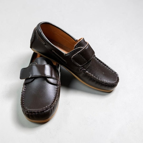 Mocasines Velcro Marrón