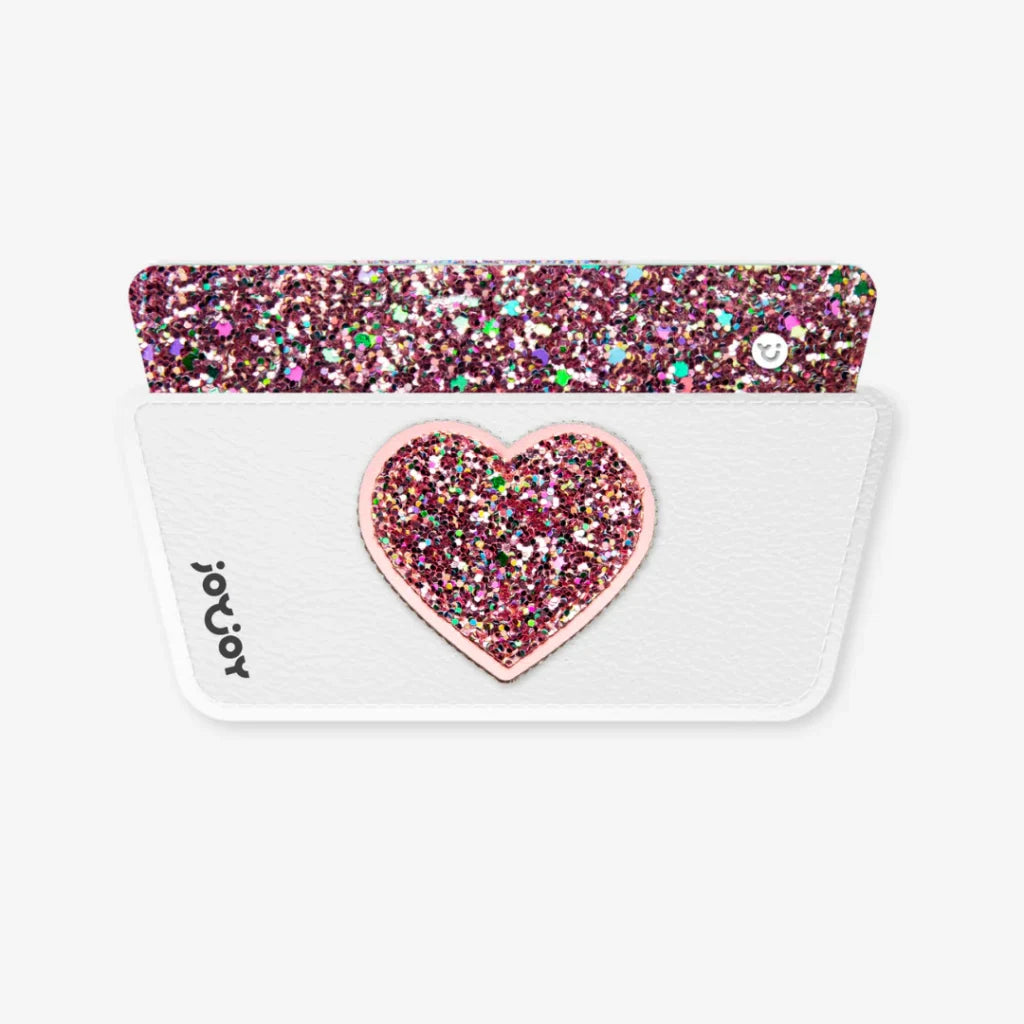 Snaps de Zapatilla Básica - Corazón Rosado