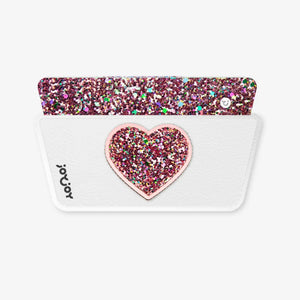 Snaps de Zapatilla Básica - Corazón Rosado