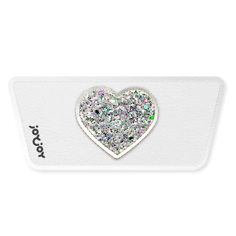 Snaps de Zapatilla Básica - Corazón Plateado