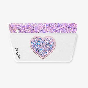 Snaps de Zapatilla Básica - Corazón Morado
