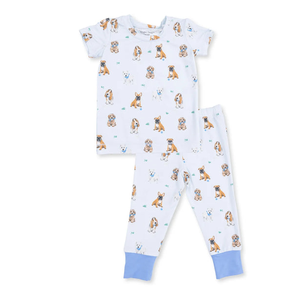 Pijama Manga Corta - Perros Amigos Azul