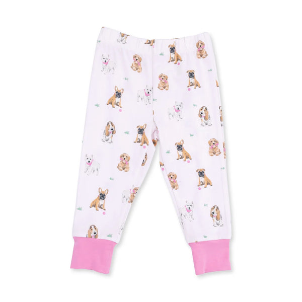 Pijama Manga Corta - Perros Amigos Rosado
