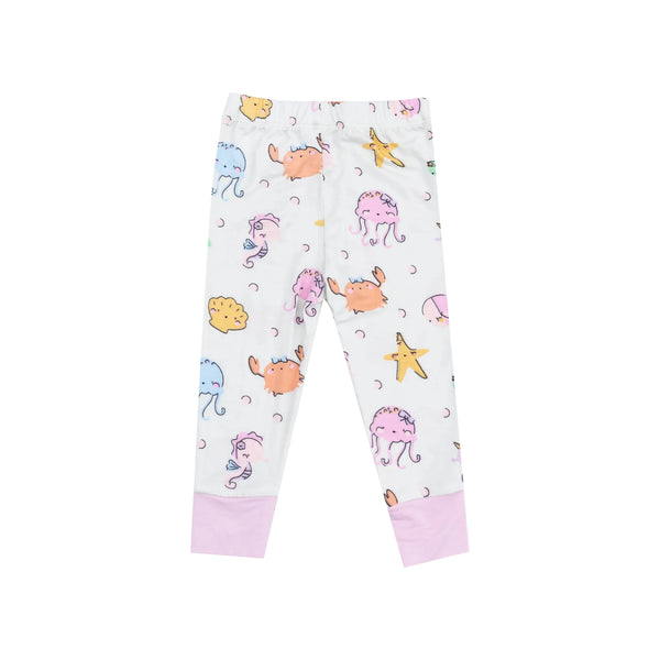 Pijama Manga Corta Criaturas Marinas - Rosado