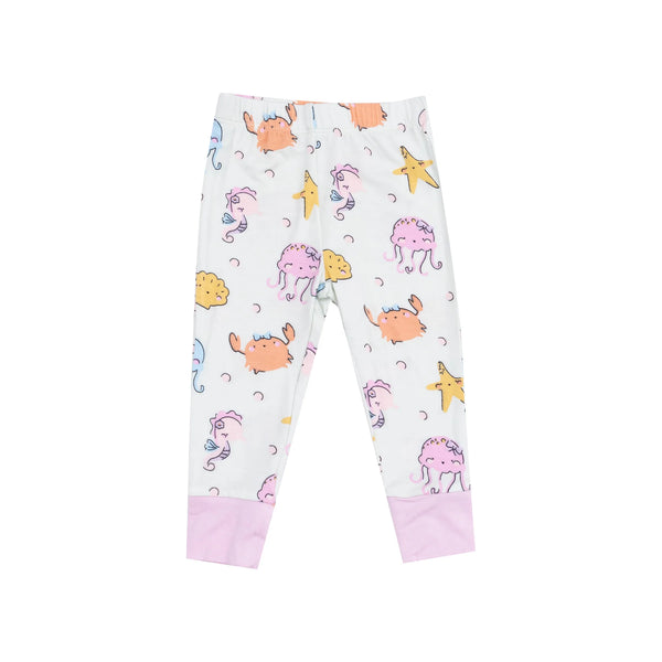 Pijama Manga Corta Criaturas Marinas - Rosado