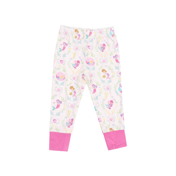 Pijama Manga Corta Sirenas - Rosado